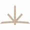 Ekena Millwork Alberta Smooth Timber Gable Bracket, Douglas Fir, 96"W x 60"H x 5 1/2"D x 5 1/2"F, 15/12 Pitch GBW096X60X0606ALB00SDF - alternate 1